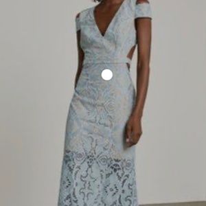 BCBGMAXAZARIA LACE CUT OUT maxi dress